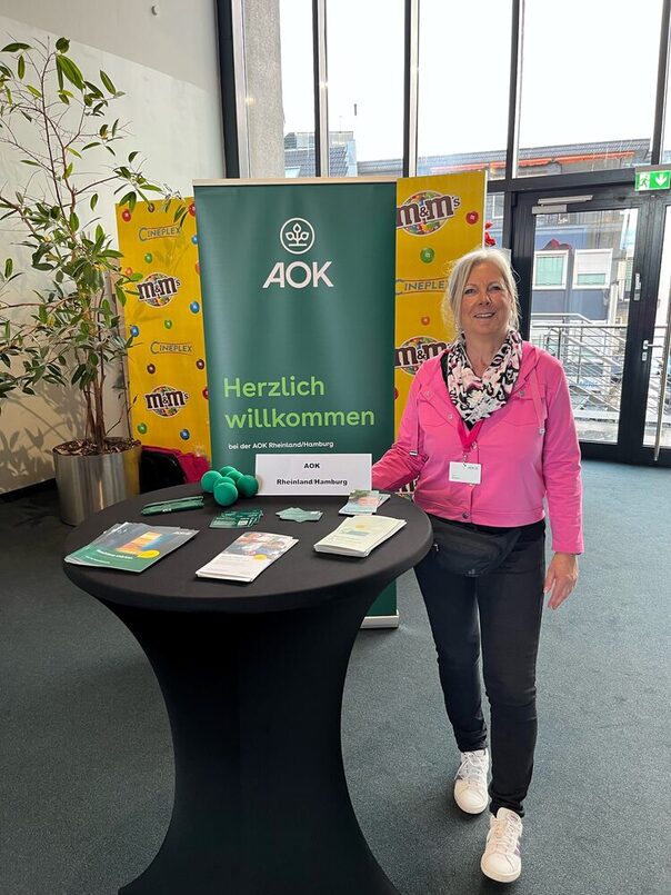 Foto vom Stand der AOK Rheinland/Hamburg