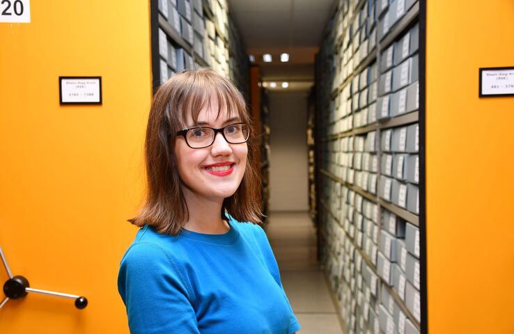 Alicia Entermann im Archiv des Rhein-Sieg-Kreises